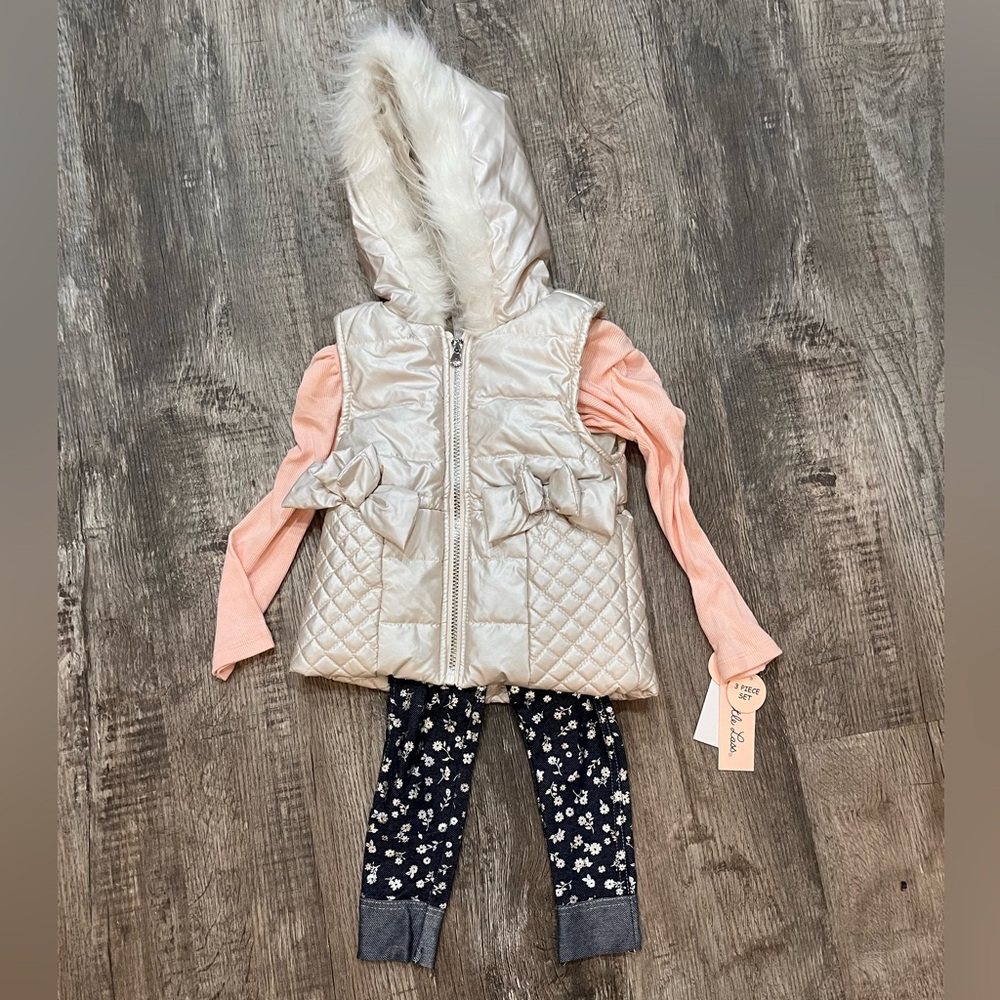 Little Lass Girls 3T Matching Set 3 Piece
